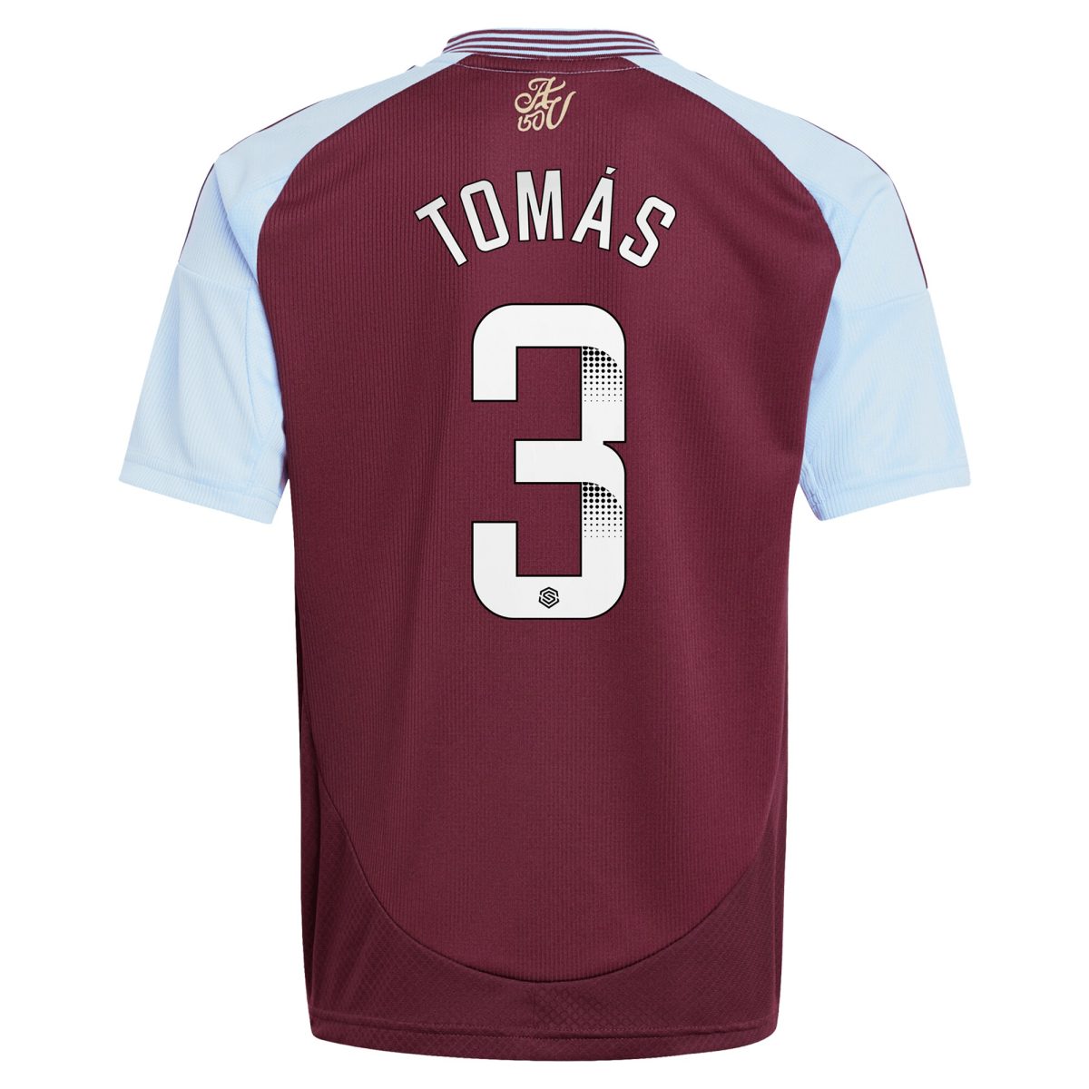 aston villa wsl adidas home shirt 2024-25 – kids with tomás 3 printing Collection | Aston Villa Fan Shop