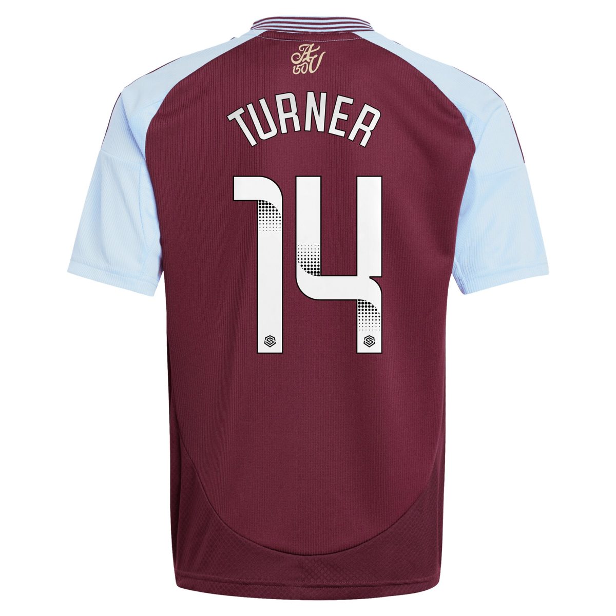 aston villa wsl adidas home shirt 2024-25 – kids with turner 14 printing Collection | Aston Villa Fan Shop