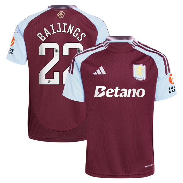 aston villa wsl adidas home shirt 2024-25 with baijings 22 printing Collection | Aston Villa Fan Shop