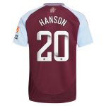 aston villa wsl adidas home shirt 2024-25 with hanson 20 printing Collection | Aston Villa Fan Shop