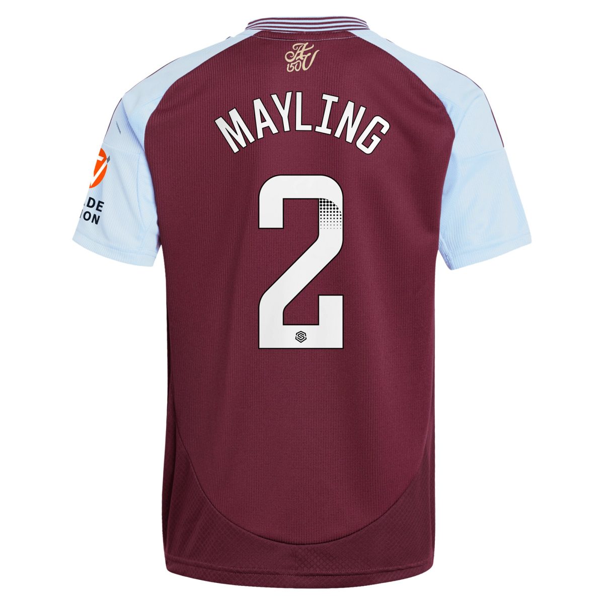aston villa wsl adidas home shirt 2024-25 with mayling 2 printing Collection | Aston Villa Fan Shop
