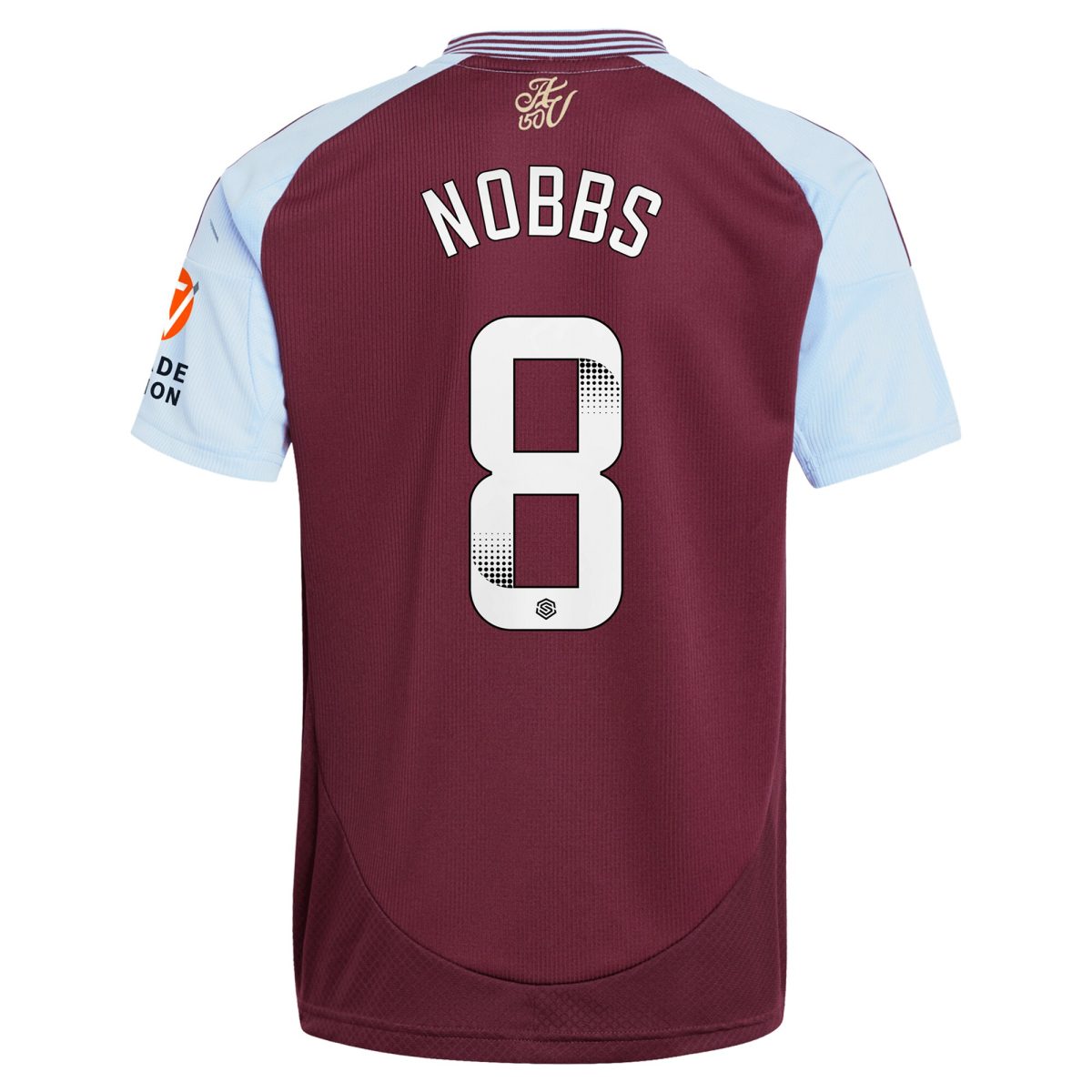 aston villa wsl adidas home shirt 2024-25 with nobbs 8 printing Collection | Aston Villa Fan Shop