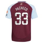 aston villa wsl adidas home shirt 2024-25 with pacheco 33 printing Collection | Aston Villa Fan Shop