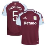aston villa wsl adidas home shirt 2024-25 with staniforth 5 printing Collection | Aston Villa Fan Shop