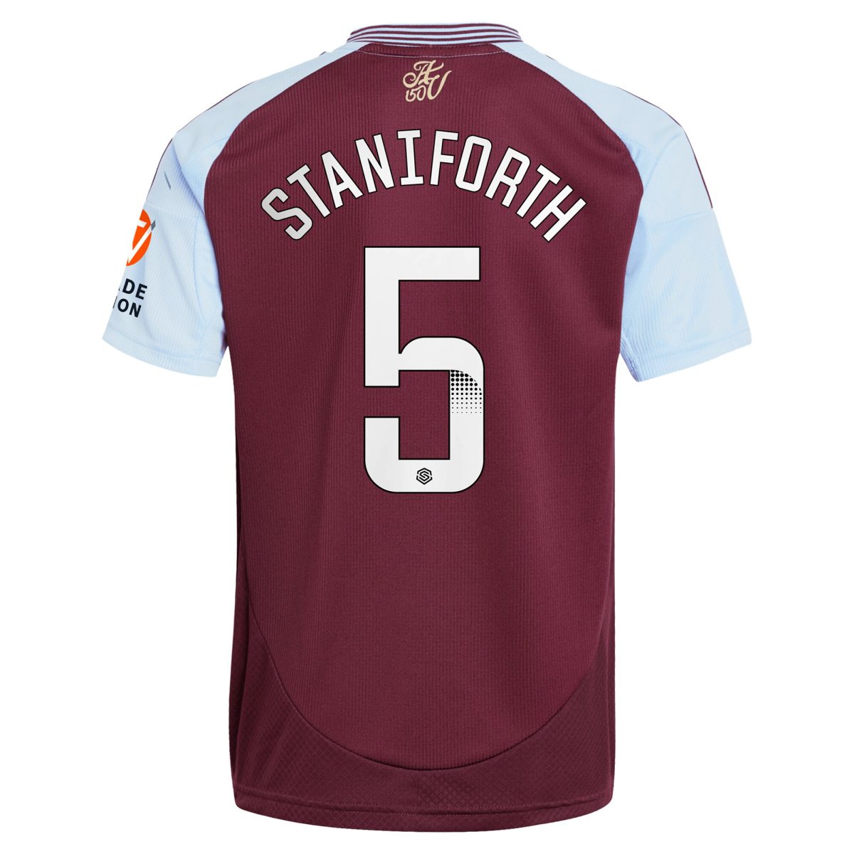 aston villa wsl adidas home shirt 2024-25 with staniforth 5 printing Collection | Aston Villa Fan Shop
