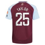 aston villa wsl adidas home shirt 2024-25 with taylor 25 printing Collection | Aston Villa Fan Shop
