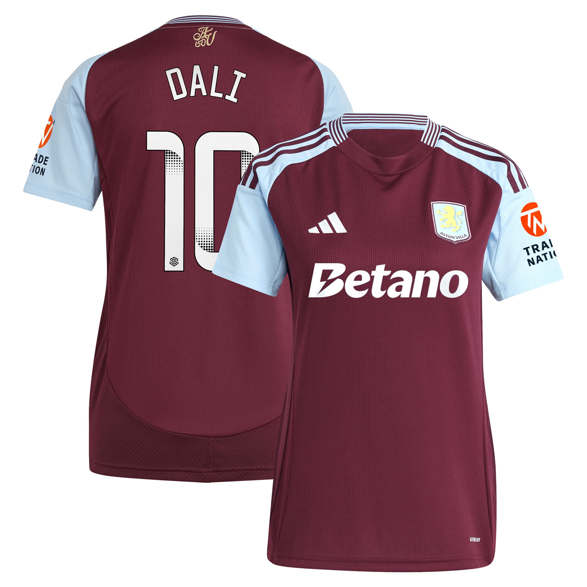 aston villa wsl adidas home shirt 2024-25 – womens with dali 10 printing Collection | Aston Villa Fan Shop