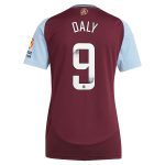 aston villa wsl adidas home shirt 2024-25 – womens with daly 9 printing Collection | Aston Villa Fan Shop