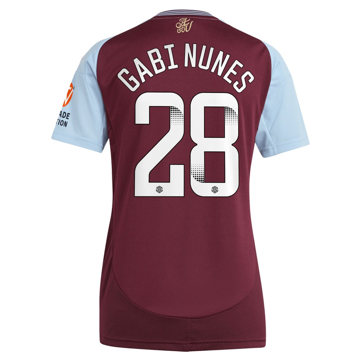 aston villa wsl adidas home shirt 2024-25 – womens with gabi nunes 28 printing Collection | Aston Villa Fan Shop
