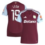 aston villa wsl adidas home shirt 2024-25 – womens with leon 19 printing Collection | Aston Villa Fan Shop