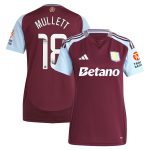 aston villa wsl adidas home shirt 2024-25 – womens with mullett 18 printing Collection | Aston Villa Fan Shop