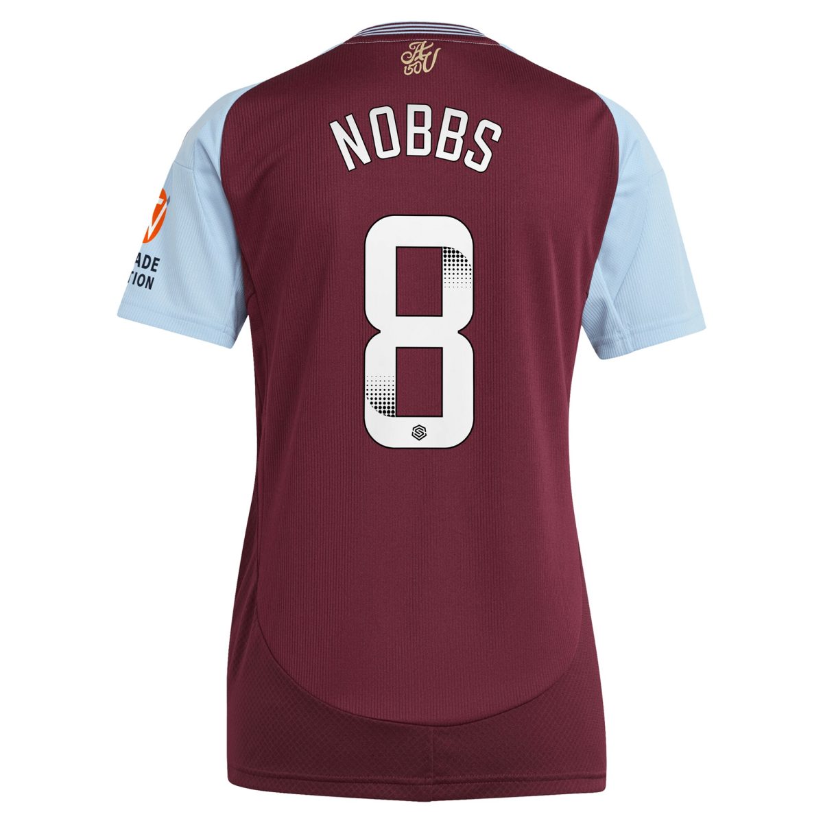 aston villa wsl adidas home shirt 2024-25 – womens with nobbs 8 printing Collection | Aston Villa Fan Shop
