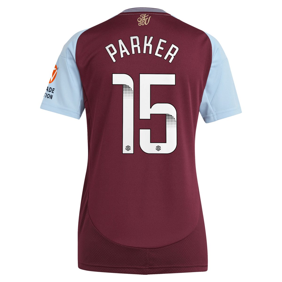 aston villa wsl adidas home shirt 2024-25 – womens with parker 15 printing Collection | Aston Villa Fan Shop
