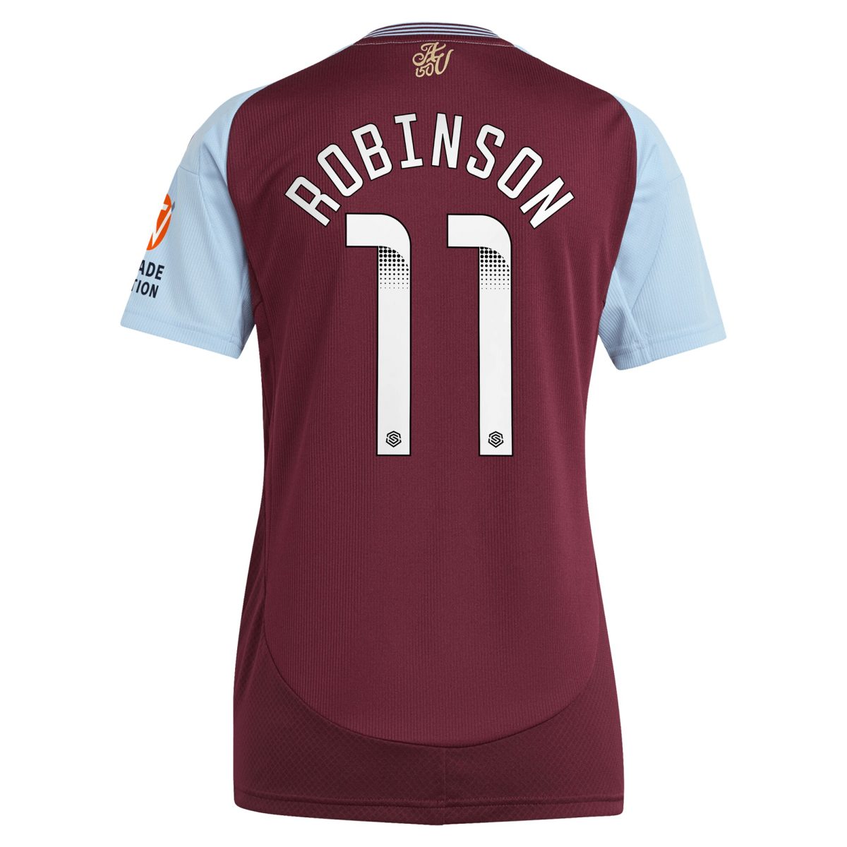 aston villa wsl adidas home shirt 2024-25 – womens with robinson 11 printing Collection | Aston Villa Fan Shop