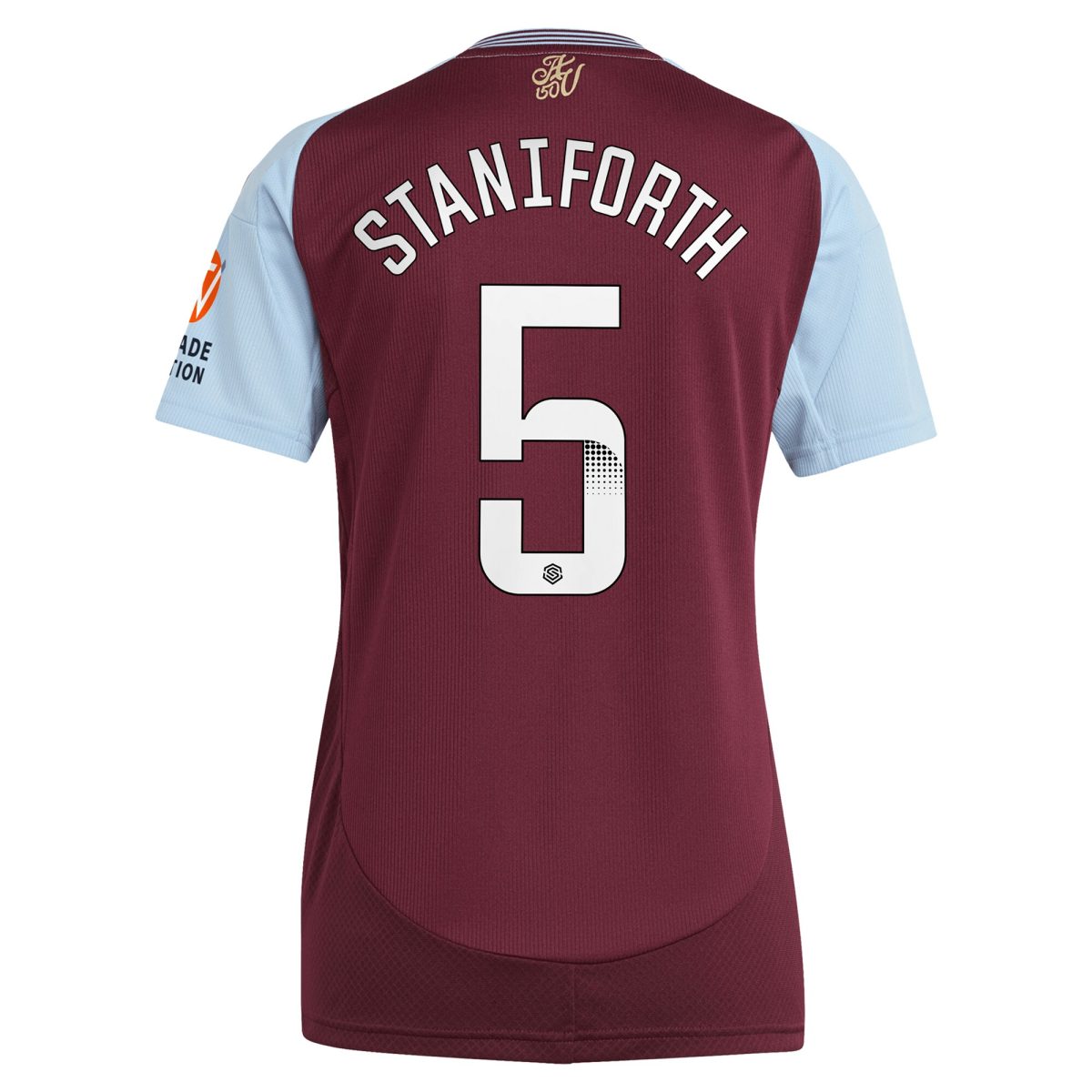 aston villa wsl adidas home shirt 2024-25 – womens with staniforth 5 printing Collection | Aston Villa Fan Shop