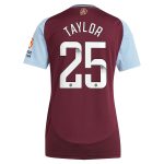 aston villa wsl adidas home shirt 2024-25 – womens with taylor 25 printing Collection | Aston Villa Fan Shop