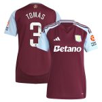 aston villa wsl adidas home shirt 2024-25 – womens with tomás 3 printing Collection | Aston Villa Fan Shop