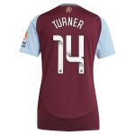 aston villa wsl adidas home shirt 2024-25 – womens with turner 14 printing Collection | Aston Villa Fan Shop