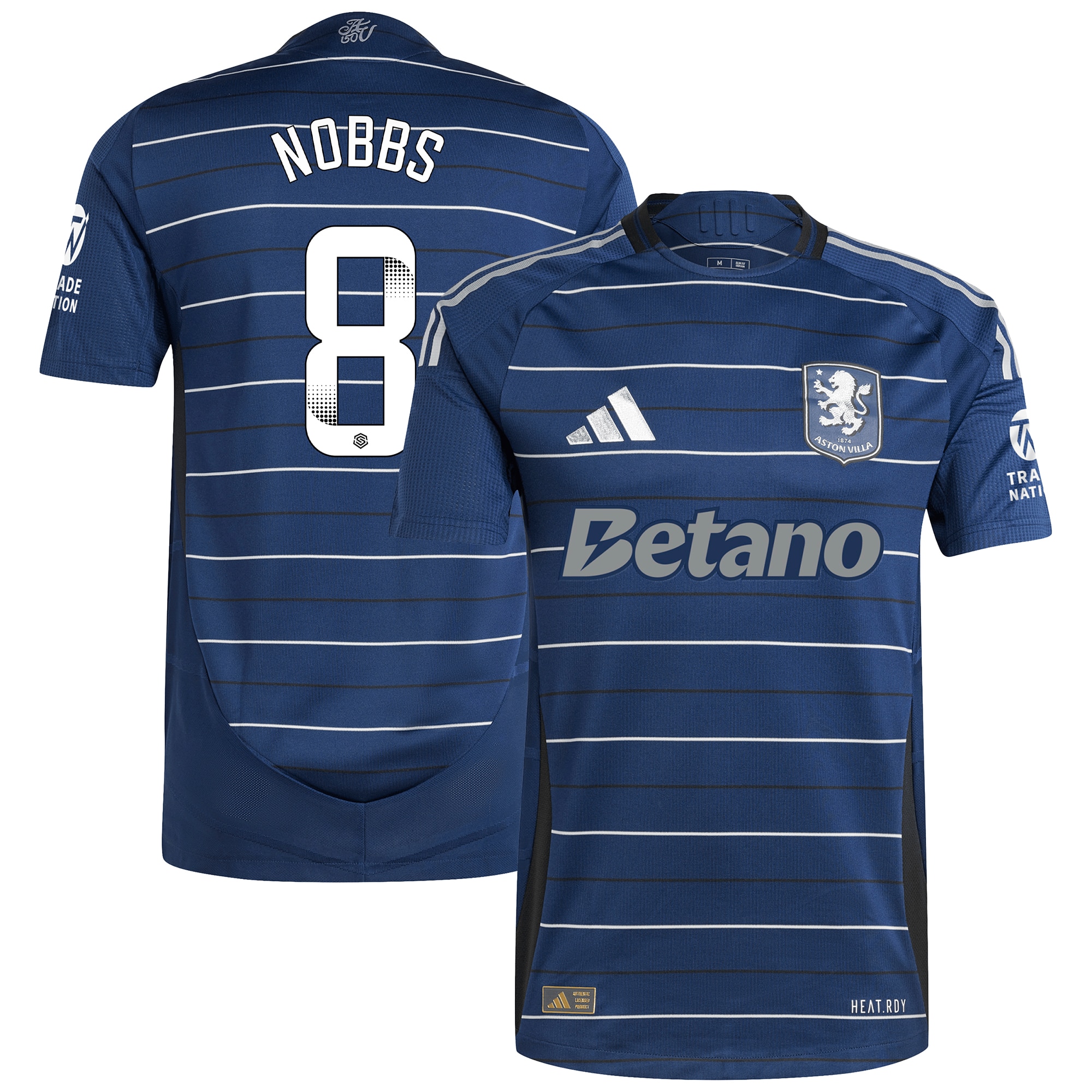 aston villa wsl adidas third authentic shirt 2024-25 with nobbs 8 printing Collection | Aston Villa Fan Shop