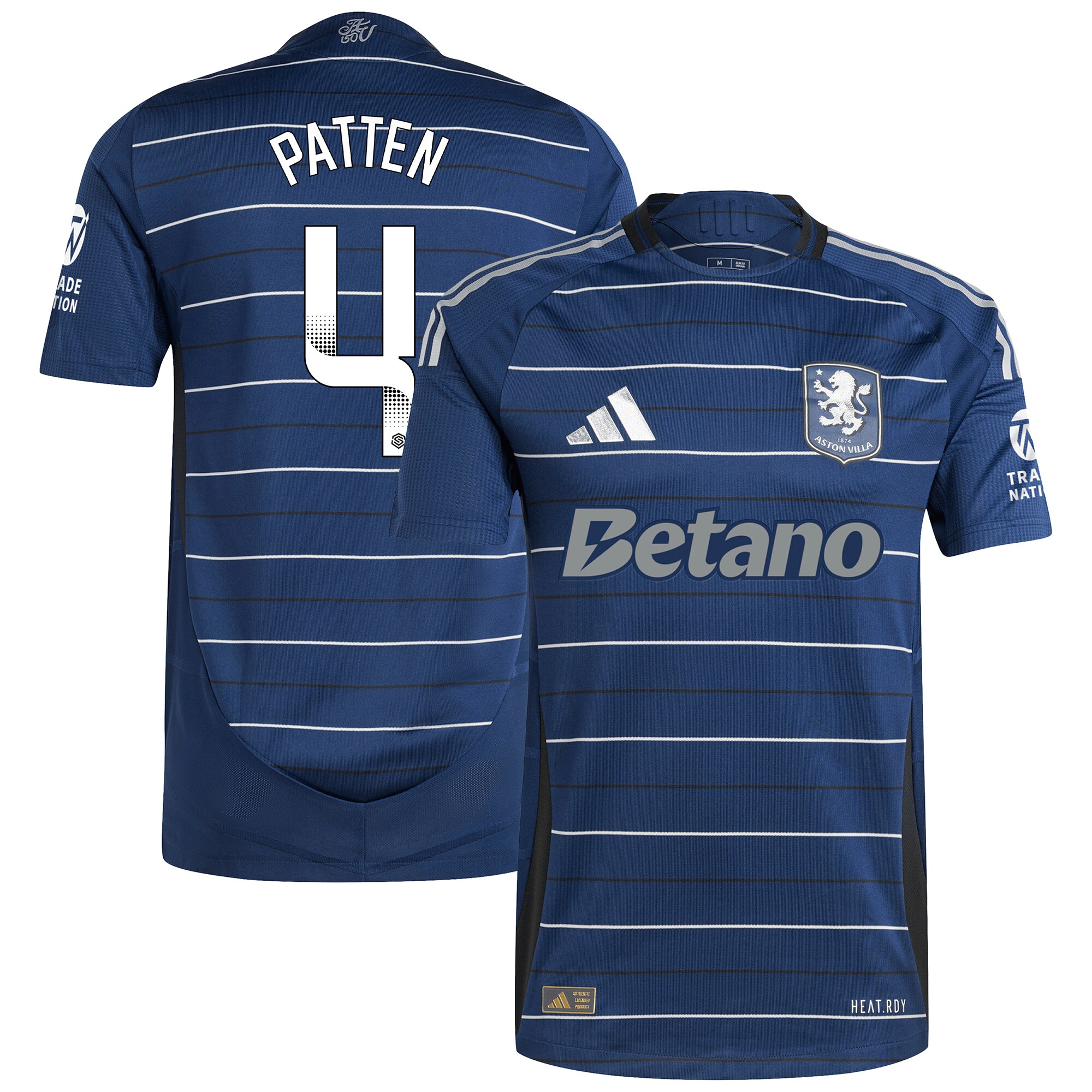aston villa wsl adidas third authentic shirt 2024-25 with patten 4 printing Collection | Aston Villa Fan Shop