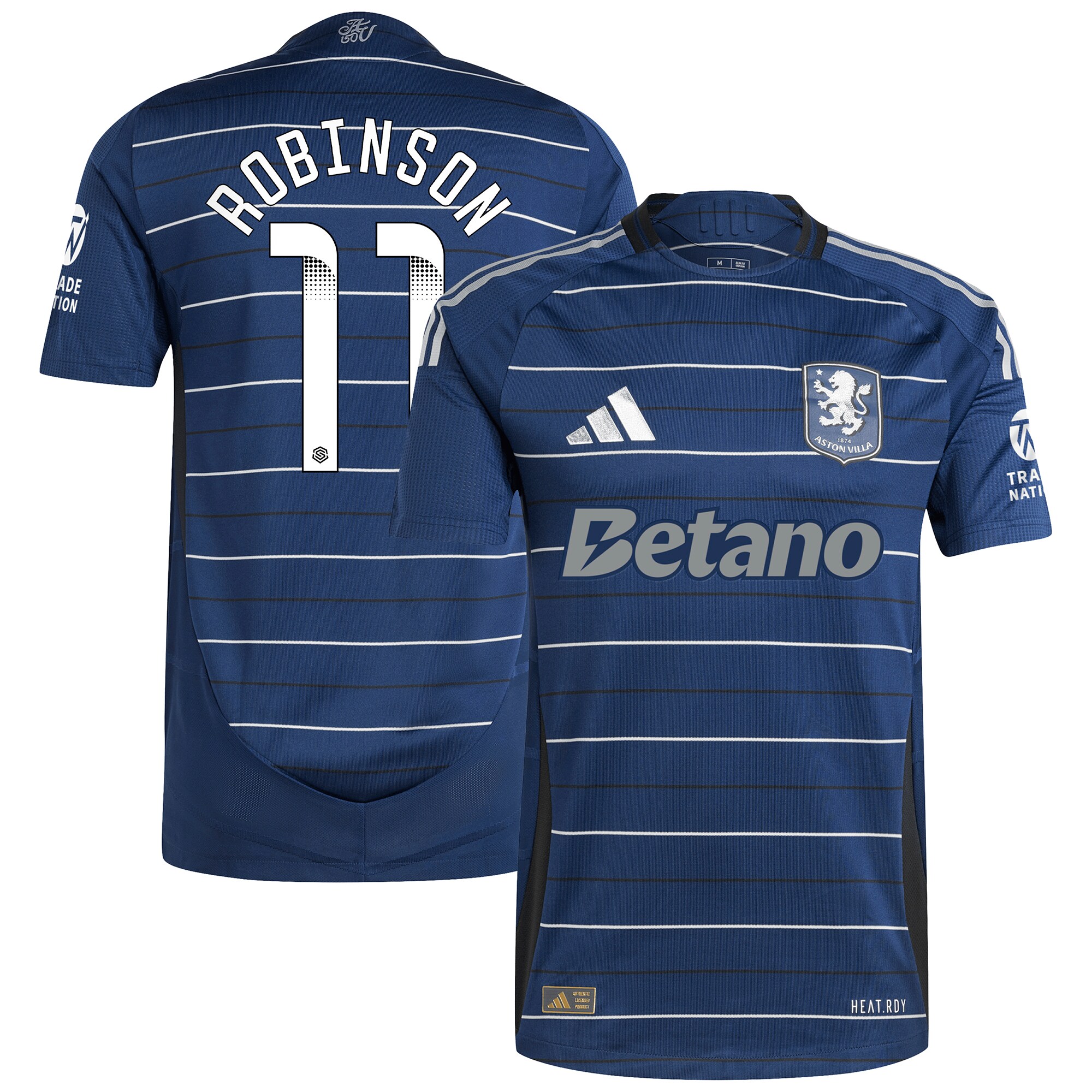 aston villa wsl adidas third authentic shirt 2024-25 with robinson 11 printing Collection | Aston Villa Fan Shop