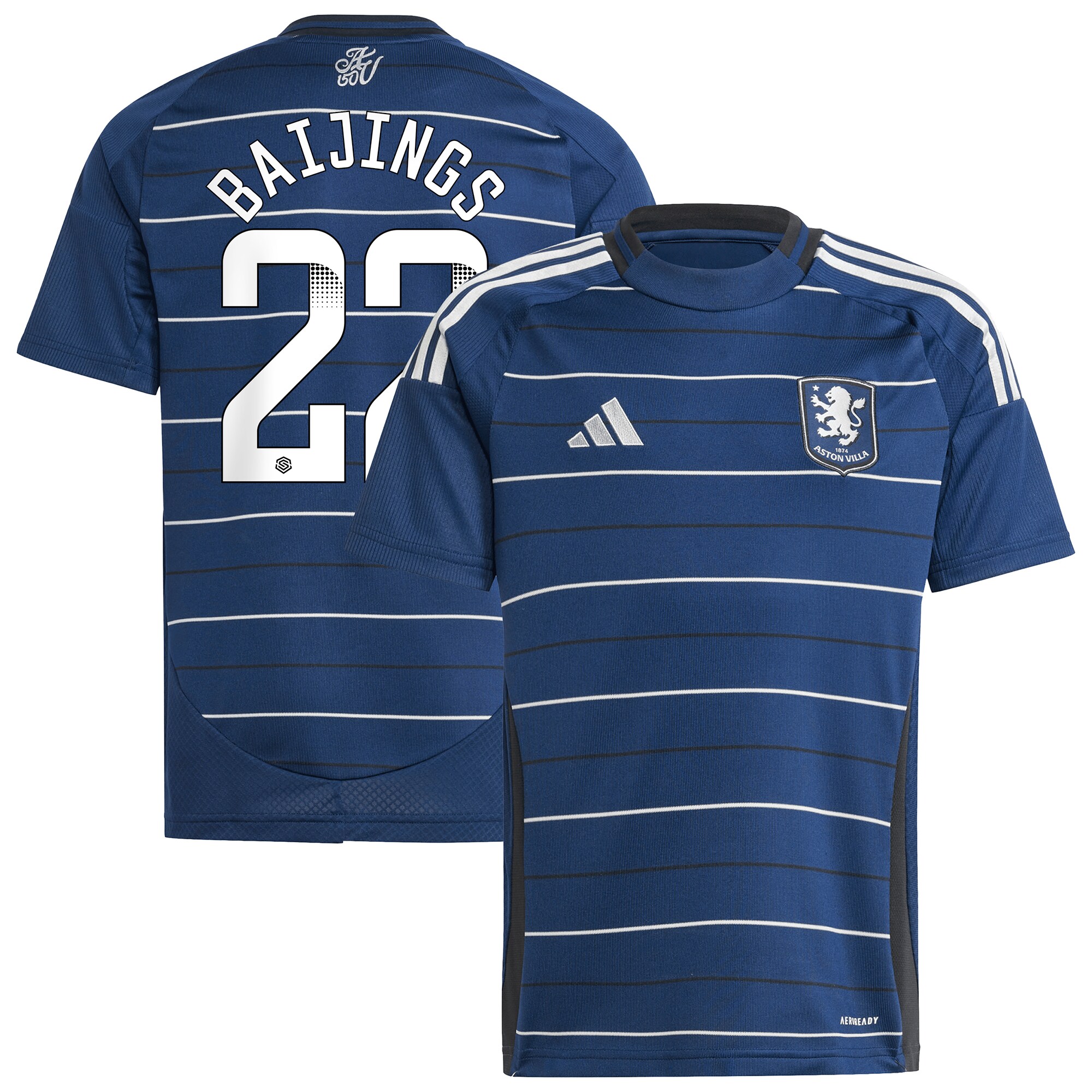 aston villa wsl adidas third shirt 2024-25 – kids with baijings 22 printing Collection | Aston Villa Fan Shop