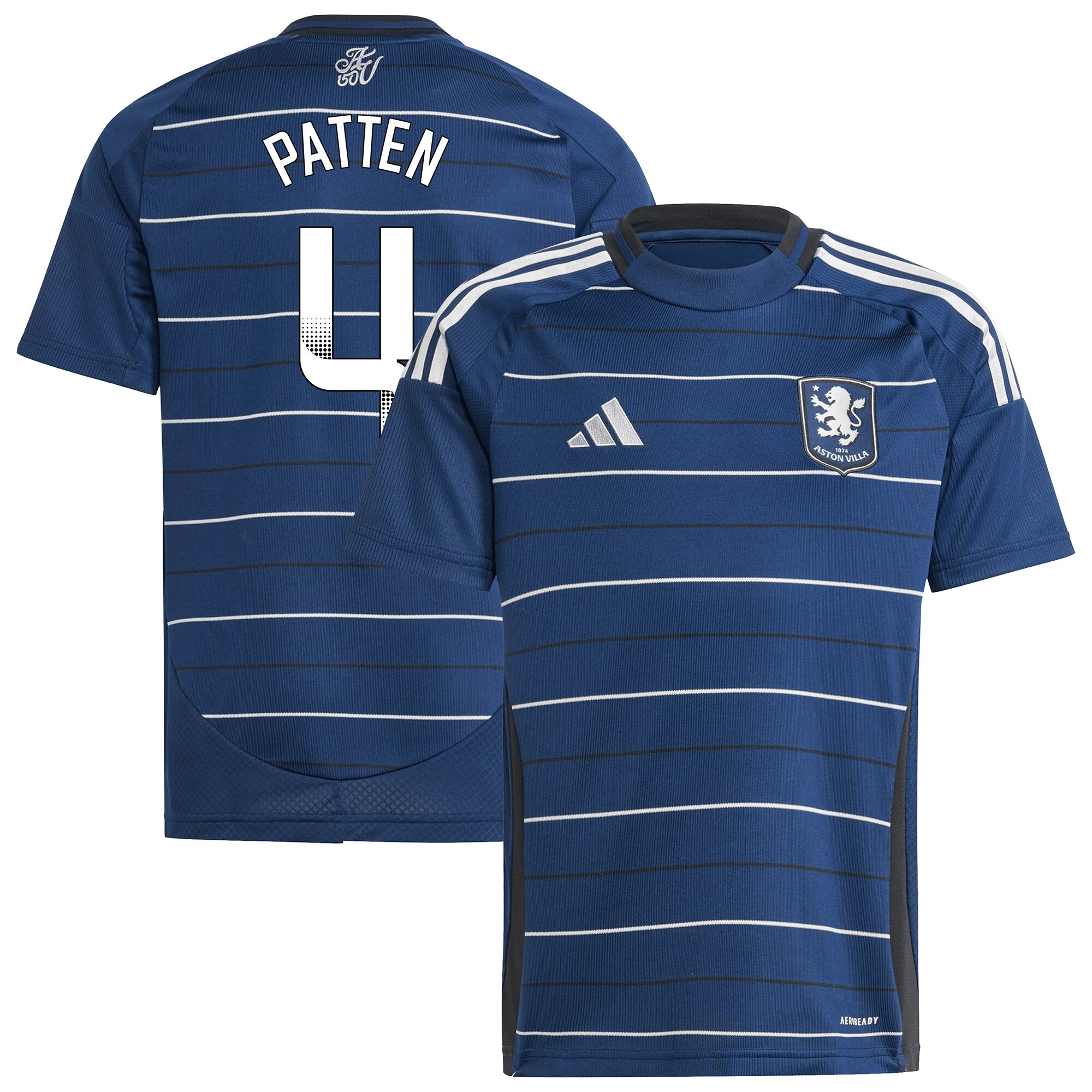 aston villa wsl adidas third shirt 2024-25 – kids with patten 4 printing Collection | Aston Villa Fan Shop