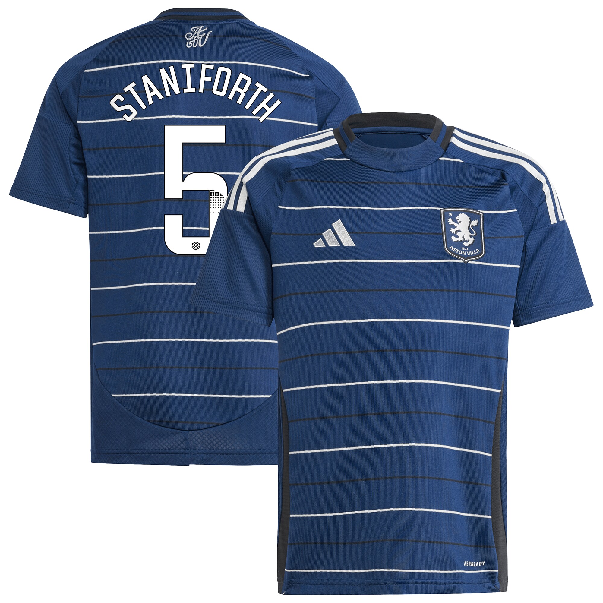aston villa wsl adidas third shirt 2024-25 – kids with staniforth 5 printing Collection | Aston Villa Fan Shop