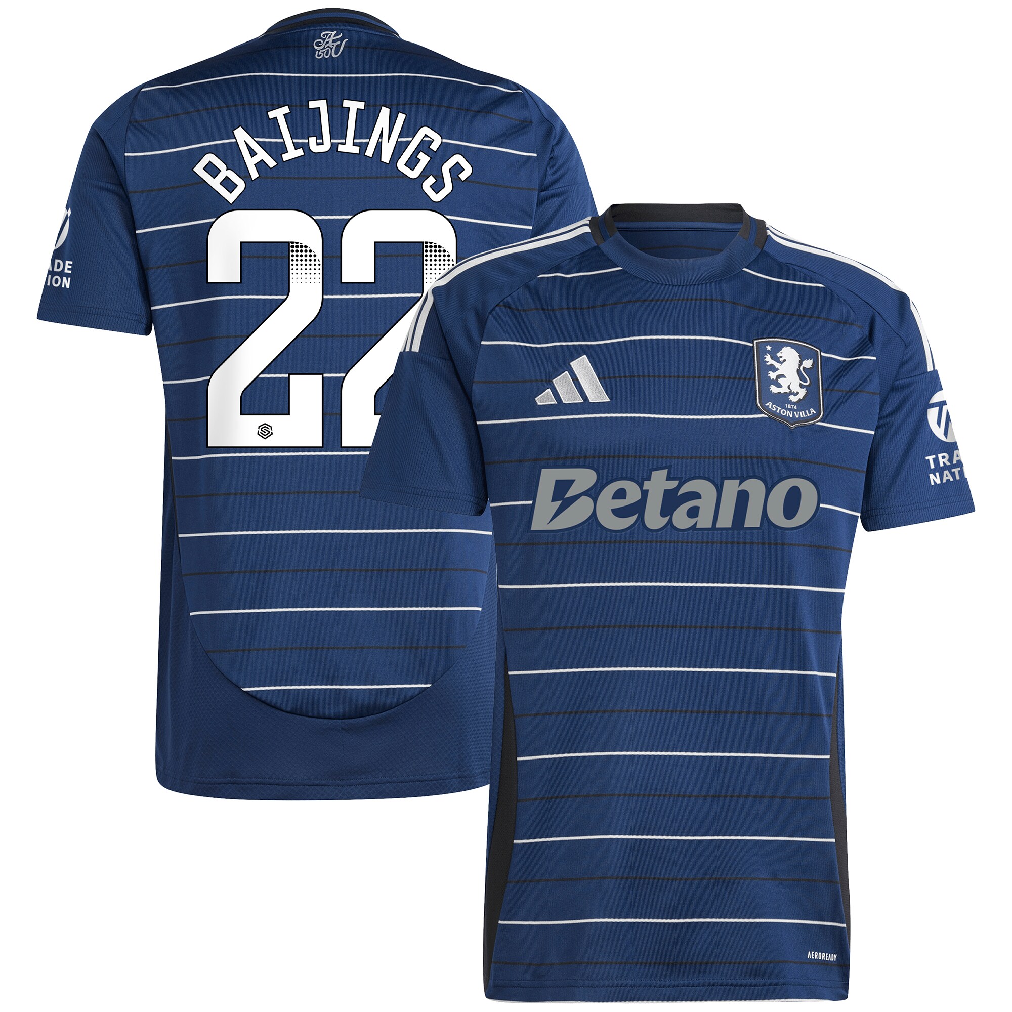 aston villa wsl adidas third shirt 2024-25 with baijings 22 printing Collection | Aston Villa Fan Shop