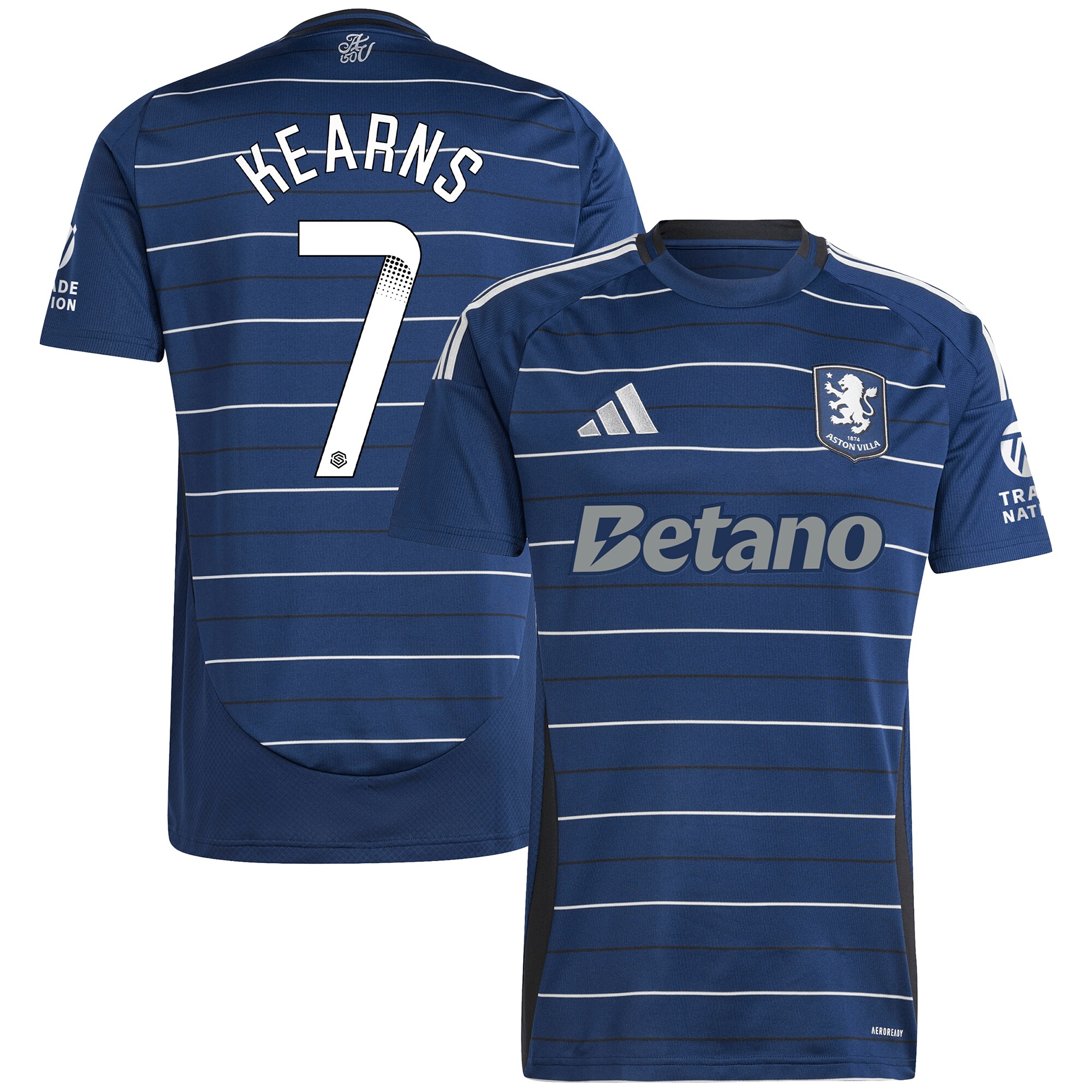 aston villa wsl adidas third shirt 2024-25 with kearns 7 printing Collection | Aston Villa Fan Shop