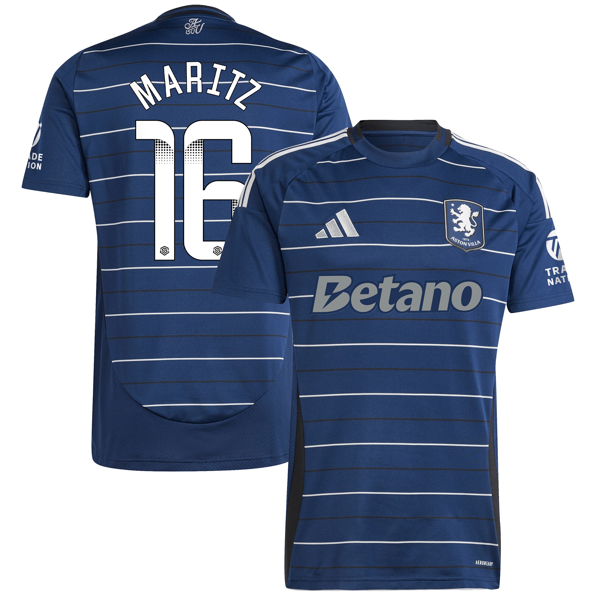 aston villa wsl adidas third shirt 2024-25 with maritz 16 printing Collection | Aston Villa Fan Shop