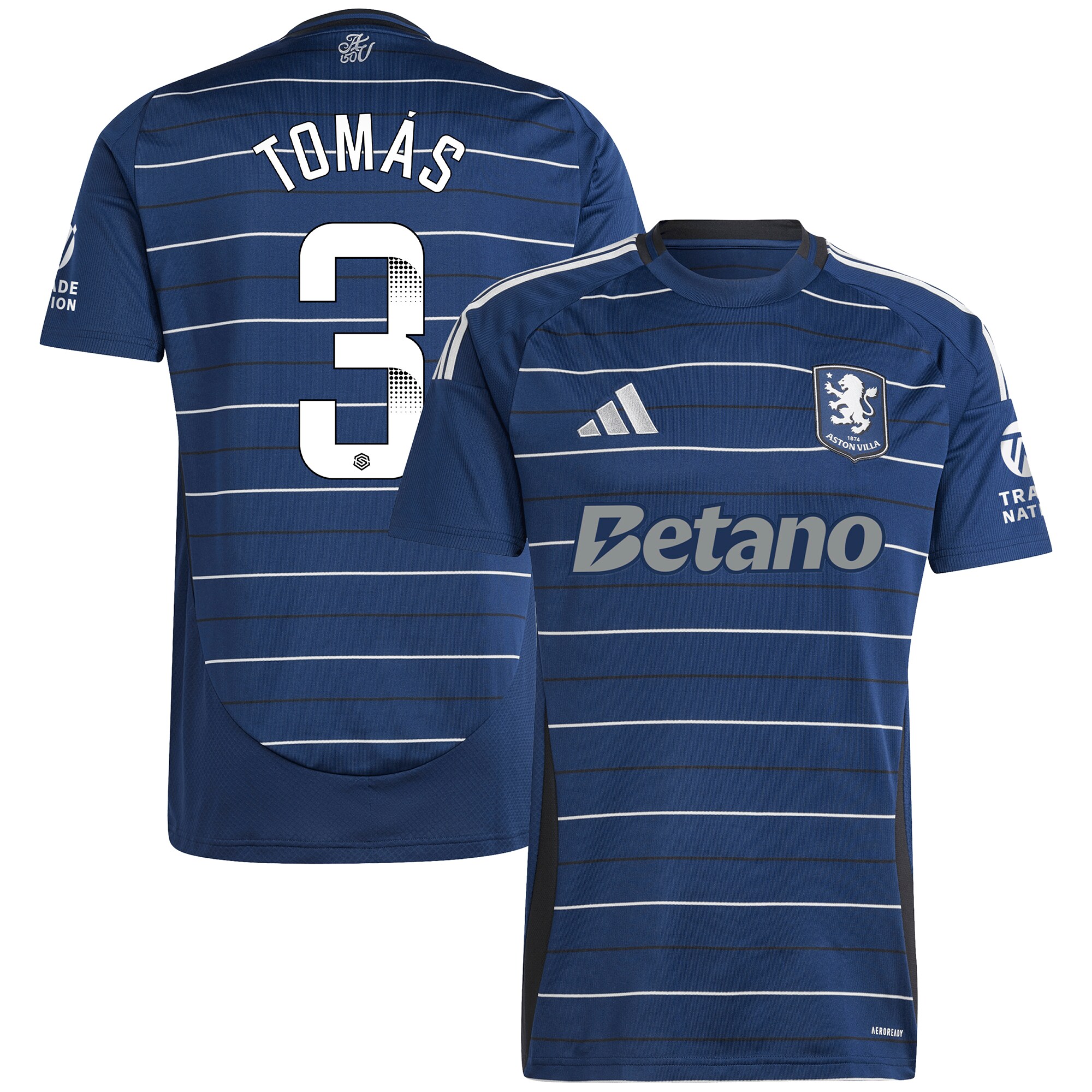 aston villa wsl adidas third shirt 2024-25 with tomás 3 printing Collection | Aston Villa Fan Shop