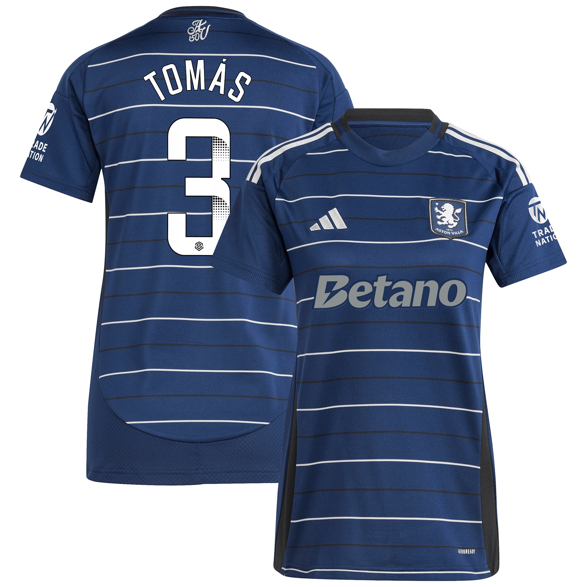 aston villa wsl adidas third shirt 2024-25 – womens with tomás 3 printing Collection | Aston Villa Fan Shop
