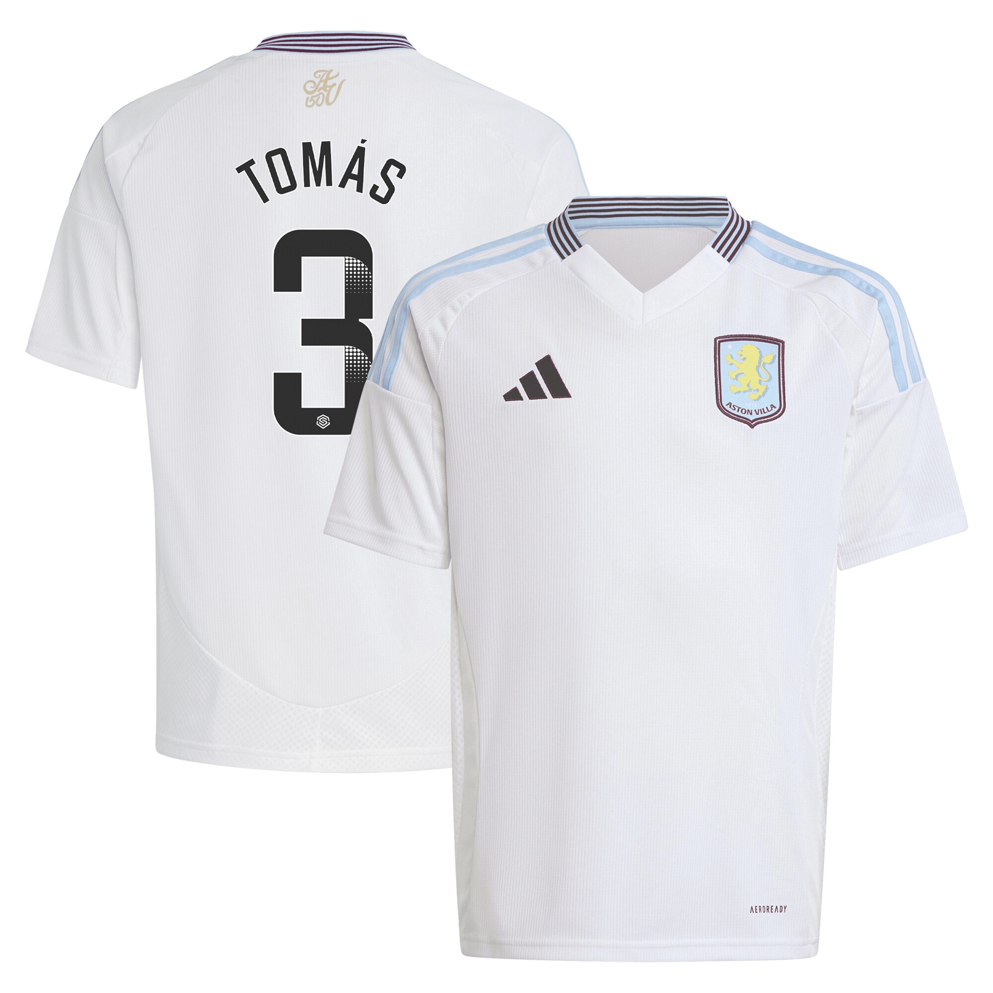 aston villa wsl away shirt 2024-25 – kids with tomás 3 printing Collection | Aston Villa Fan Shop