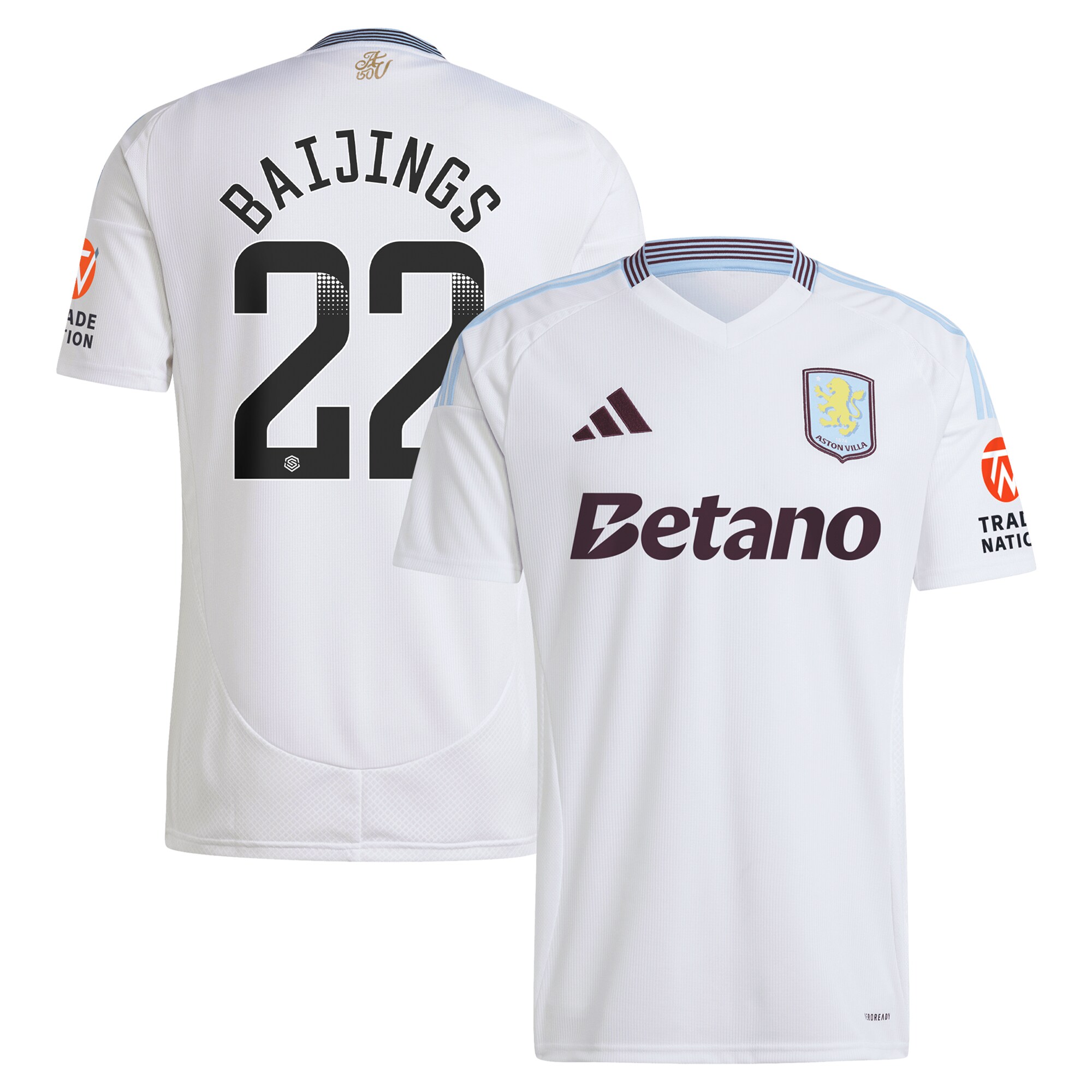 aston villa wsl away shirt 2024-25 with baijings 22 printing Collection | Aston Villa Fan Shop