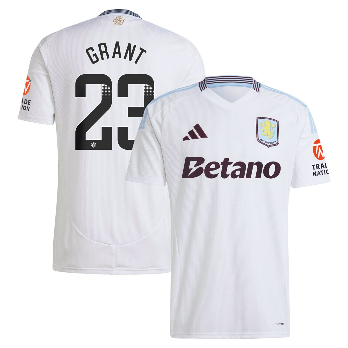 aston villa wsl away shirt 2024-25 with grant 23 printing Collection | Aston Villa Fan Shop