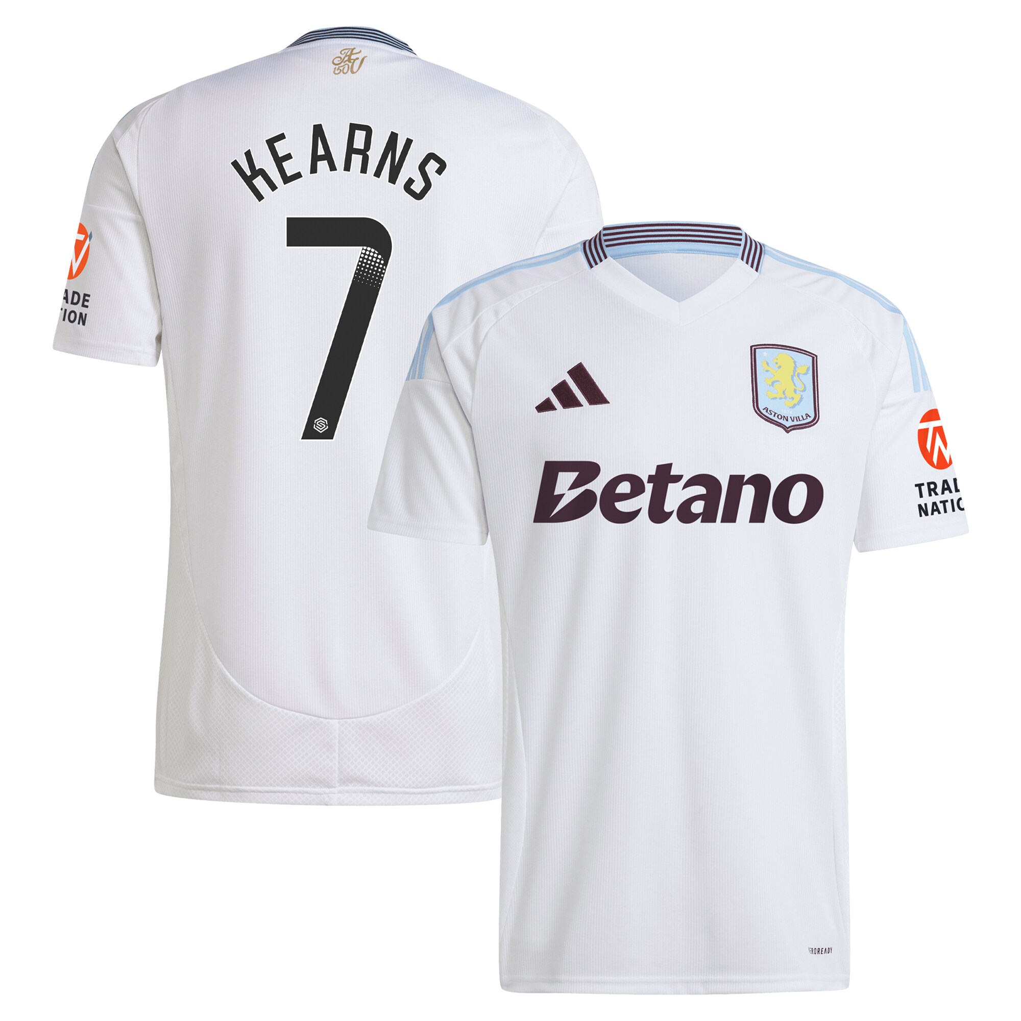 aston villa wsl away shirt 2024-25 with kearns 7 printing Collection | Aston Villa Fan Shop