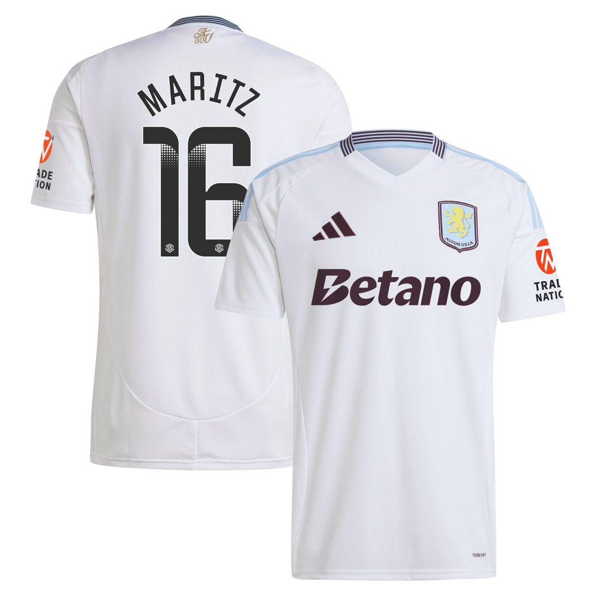 aston villa wsl away shirt 2024-25 with maritz 16 printing Collection | Aston Villa Fan Shop