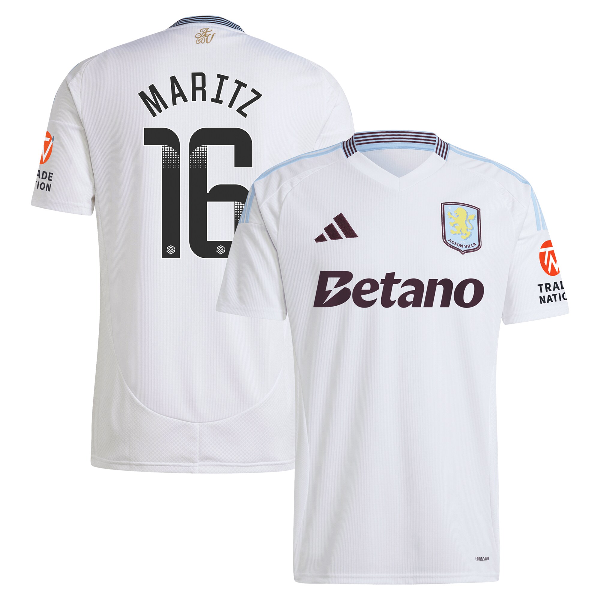 aston villa wsl away shirt 2024-25 with maritz 16 printing Collection | Aston Villa Fan Shop