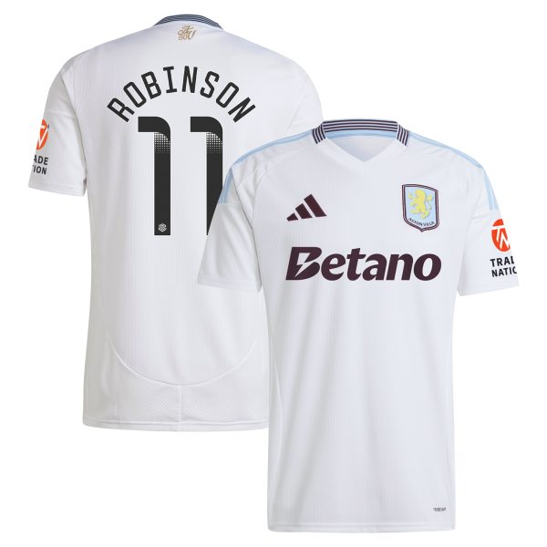 aston villa wsl away shirt 2024-25 with robinson 11 printing Collection | Aston Villa Fan Shop