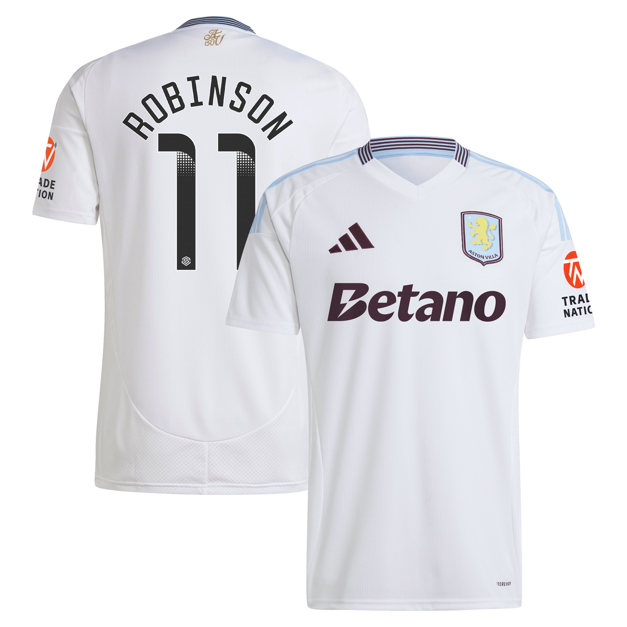 aston villa wsl away shirt 2024-25 with robinson 11 printing Collection | Aston Villa Fan Shop