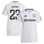 aston villa wsl away shirt 2024-25 – womens with grant 23 printing Collection | Aston Villa Fan Shop
