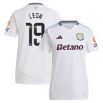 aston villa wsl away shirt 2024-25 – womens with leon 19 printing Collection | Aston Villa Fan Shop