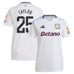 aston villa wsl away shirt 2024-25 – womens with taylor 25 printing Collection | Aston Villa Fan Shop